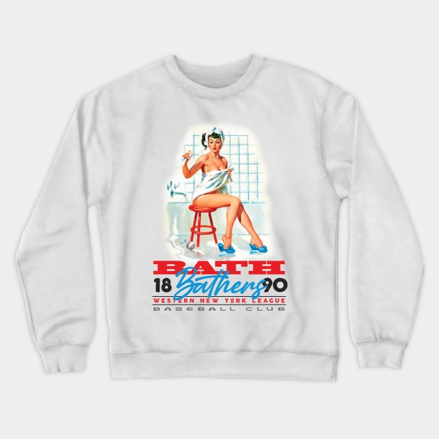 Bath Bathers Crewneck Sweatshirt by MindsparkCreative